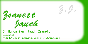 zsanett jauch business card